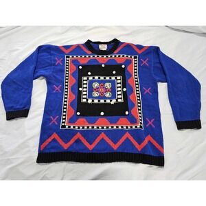Cute Vintage 80s 90s Womens Pronto‎ Moda Sweater Size Large